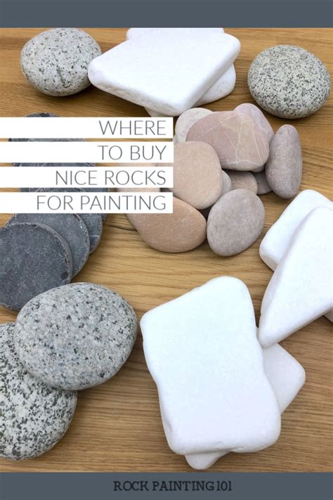 Where to buy smooth and flat rocks for crafts - Rock Painting 101