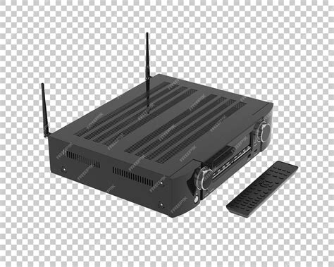 Цифровой плеер изолирован на прозрачном фоне, 3d-рендеринг иллюстрации ...