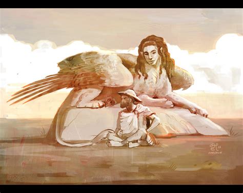 Oedipus and the Sphinx by apeldille on DeviantArt