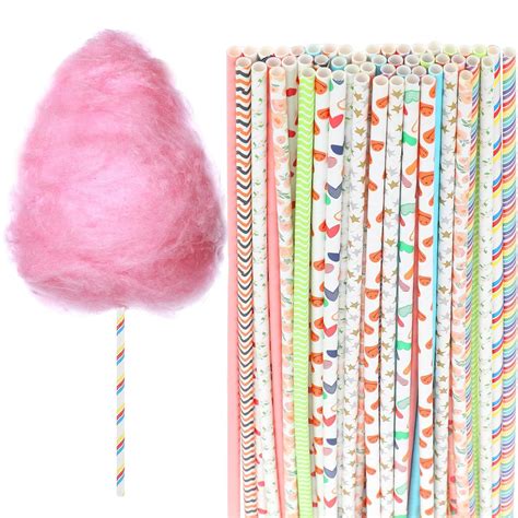 Amazon.com: 50 PCS Cotton Candy Cones 13.77 Inch Cotton Candy Sticks
