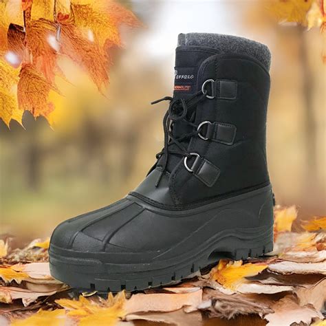 Men's Winter Boots Waterproof Insulated Thermolit Heavy Duty Snow Warm ...