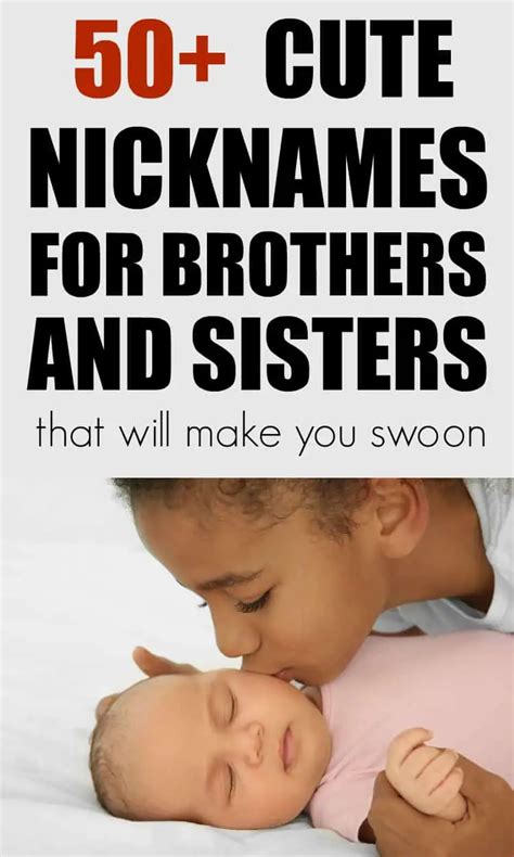 50+ Cute Nicknames for Brothers and Sisters