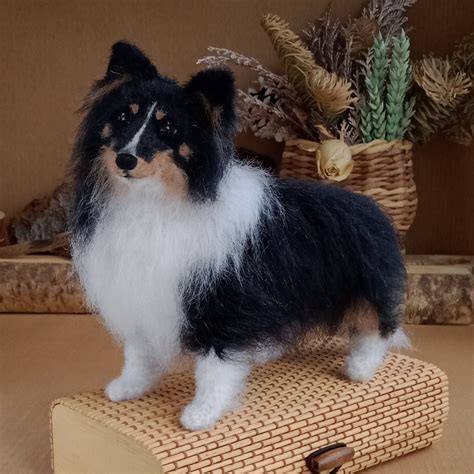 Miniature Custom Shetland Sheepdog Tricolor Sheltie Memorial | Etsy