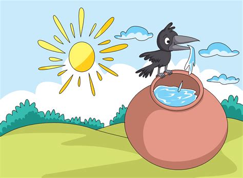 The Thirsty Crow Story For Children With Moral