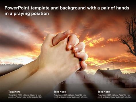 Powerpoint Template And Background With A Pair Of Hands In A Praying ...