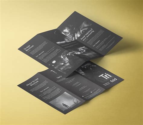 Psd Tri Fold Mockup Template Vol8 | Pixeden Club