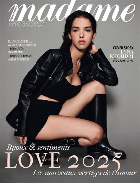 Lyna Khoudri in Chanel on Madame Figaro February 7th, 2025 by Jan