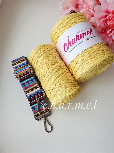 Канареечный Полиэфирный шнур 4 мм от Charmel