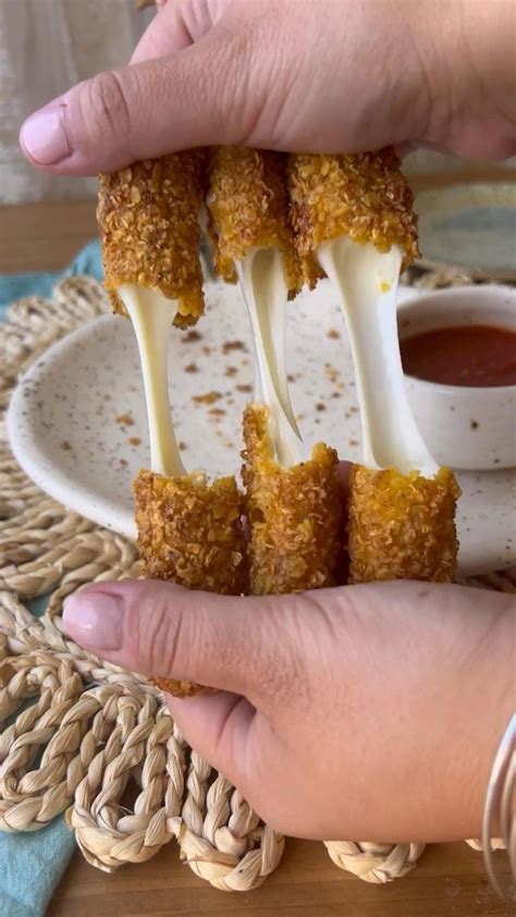 Doritos crusted Mozzarella sticks | Homemade snacks, Yummy easy snacks, Easy snacks