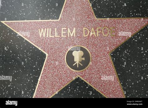 Hollywood, California, USA 9th January 2024 Actor Willem Dafoe ...