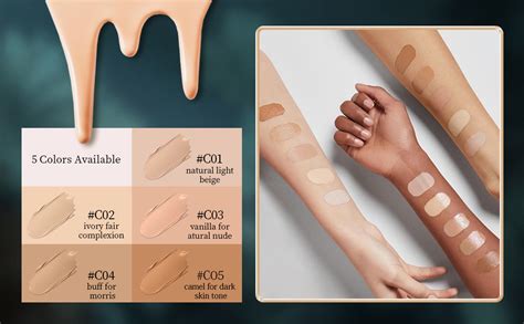 CATKIN Creme Foundation, Deckende Puder Foundation Gesichts Make-up mit ...