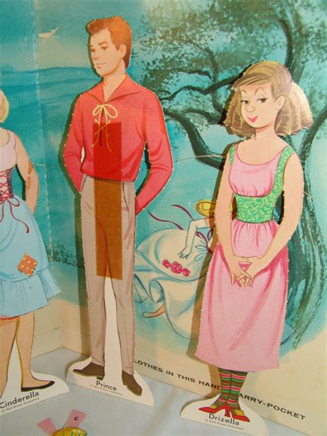 Vintage CINDERELLA Paperdolls Original 1964 Excellent | Etsy