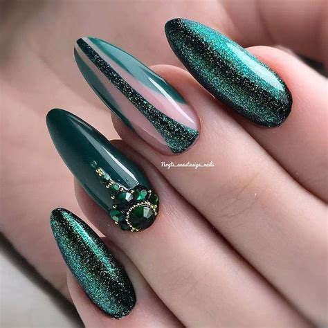 VK.com | Green nails, Nail colors, Gel nails