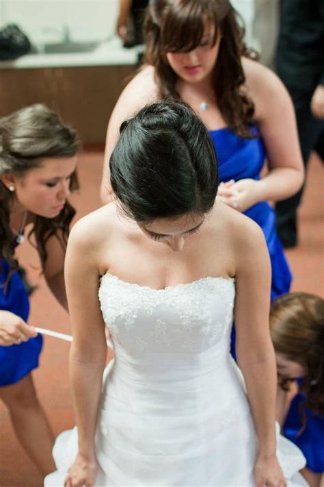 Putting on the dress | Dresses, Dress, Strapless wedding dress