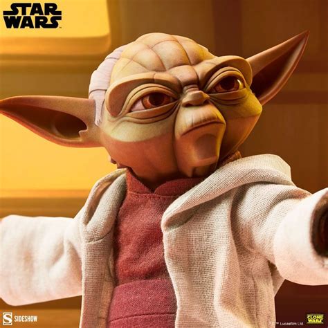 The Clone Wars Yoda Sixth Scale Figure Revealed by Sideshow | Outer Rim ...