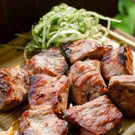Шашлык из свиного ошейка - заказать и купить мясо на мангале, лучший ...