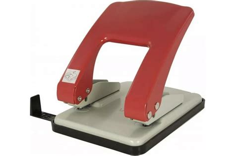 Дырокол KW-TRIO Stylish Heavy Duty 40 листов металл красный/серый 2 ...