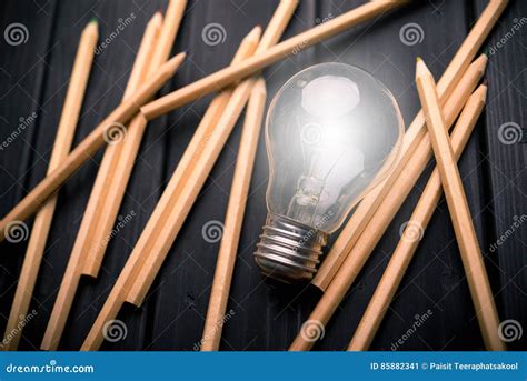 bulb  pencil stock image image  closeup bulb lightbulb