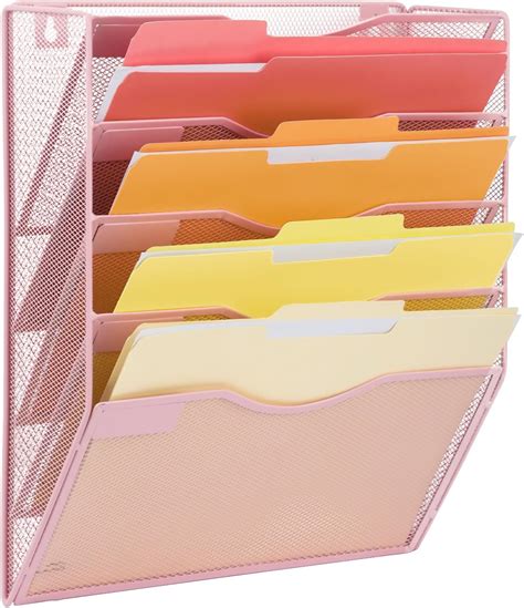 easepres  pocket mesh hanging wall file organizer wall mounted mail