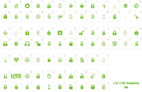 lock font wfontscom