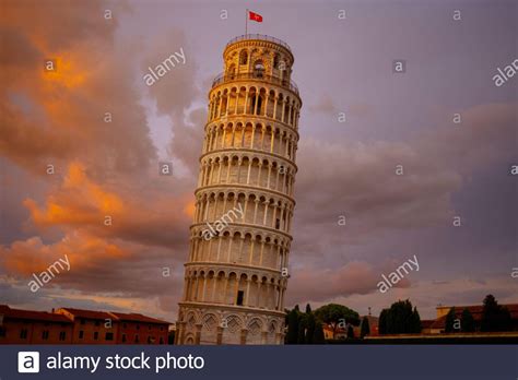 with Leaning Tower in Pisa, Italy Stock Photo - Alamy