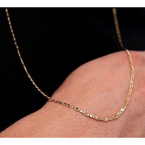 Correntinha Folheada A Ouro Masculina - Corrente Correntinha Piastrini Masculina Banhada Folheado A Ouro 18k e ...