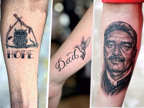 dad memorial tattoos  men projects linguistics