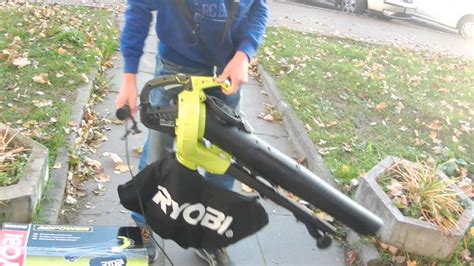 Воздуходувка-пылесос Ryobi RBV 3000 CESV - YouTube