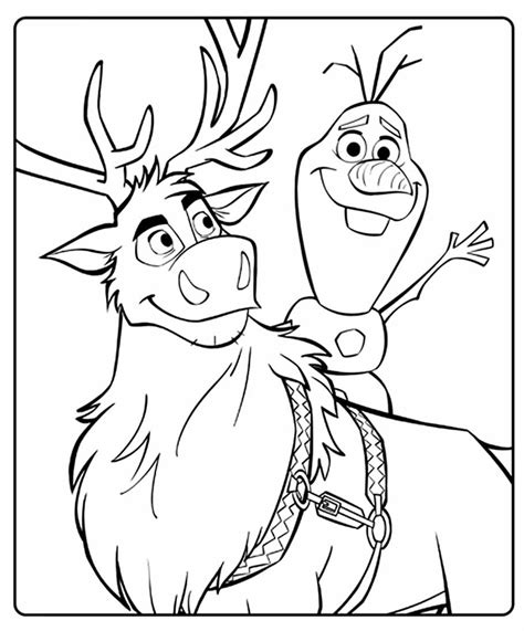 Desenho Para Colorir E Imprimir Da Frozen