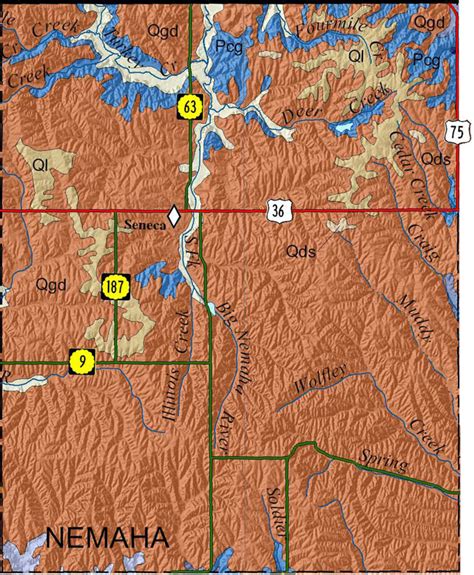 KGS--Geologic Map--Nemaha