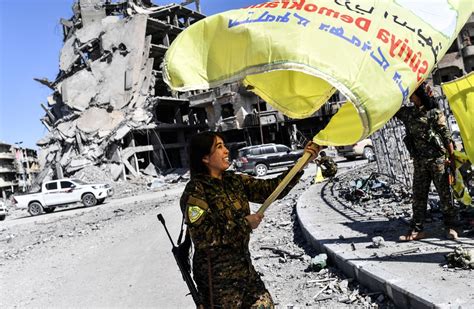 Joyous scenes as Syrian Democratic Forces celebrate liberation of Raqqa