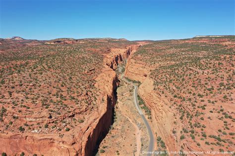 long canyon burr trail utah drone photography