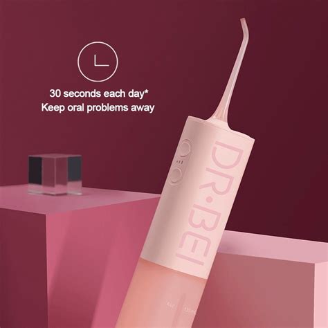 Купить Xiaomi ирригатор DR.BEI F2 Pink импульсный емкость 180 мл в ...