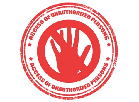 Unauthorized Access Black Glyph Icon Unauthorized Message Information ...