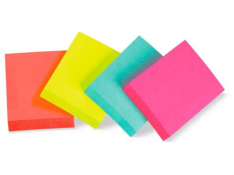 post  notes original     assorted brights   uline
