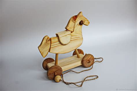 Игрушка-Каталка. Коник. Игогошкин. Деревянная игрушка каталка ...