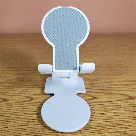 Folding desktop phone stand (White)