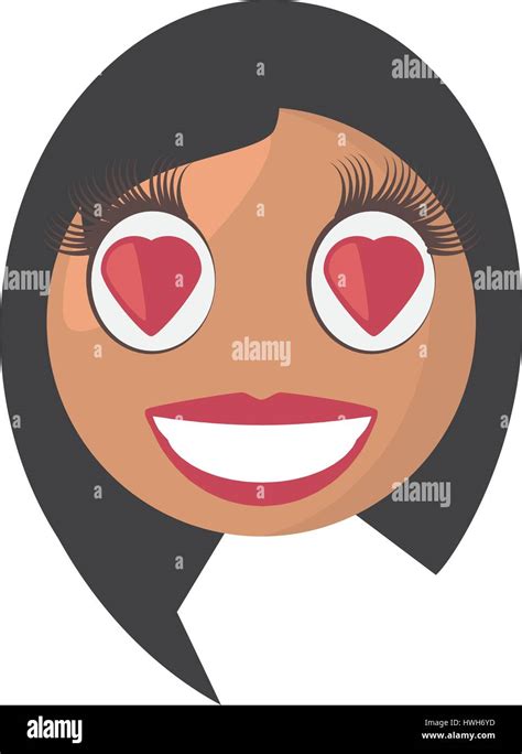 emoji girl love expression image Stock Vector Image & Art - Alamy