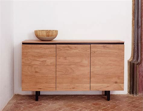 Aparador 3 puertas madera maciza de acacia Uxue Kave Home