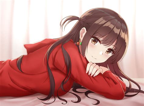 Okarishimasu (Rent-a-Girlfriend), smiling, anime girls, Chizuru