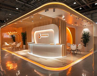 exhibition stand design  lights  furniture