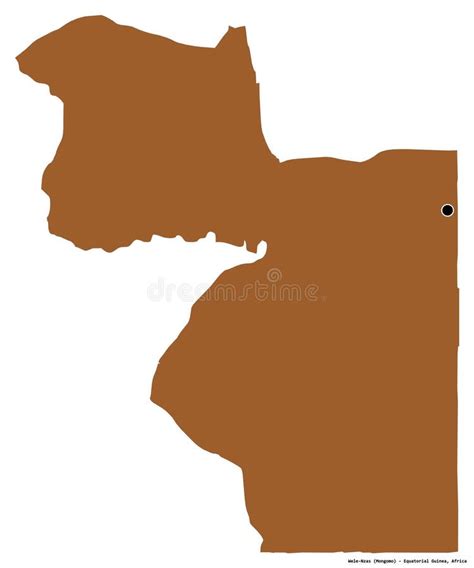 Wele-Nzas, Province of Equatorial Guinea, Zoomed. Administrative Stock ...