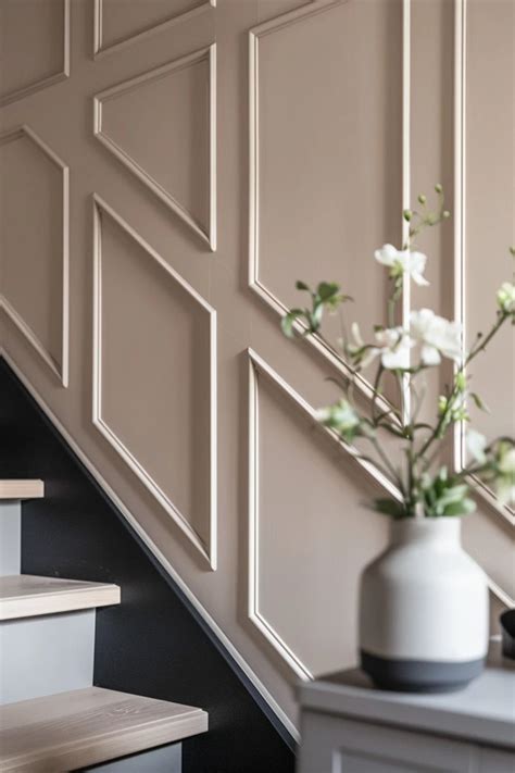 staircase wall molding ideas  chic interiors