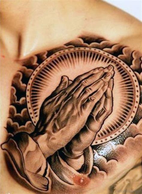 Praying Hands Chest Tattoo Designs Ideas And Meaning Tattoos For You ...