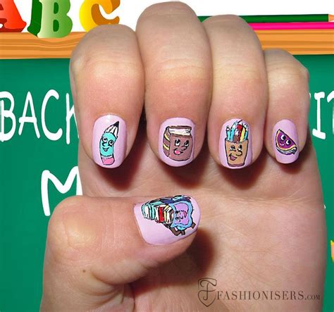 12 Cute Back To School Nail Art Designs | Fashionisers© | Back to ...