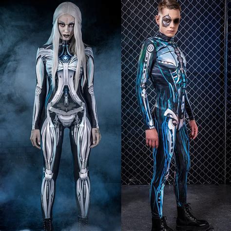 cosplay robot costume sexy warrior jumpsuit women science future