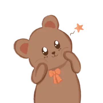 Cute Teddy Bear Smiling Illustration, Smile, Teddy Bear, Cute Pose PNG ...