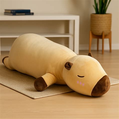 Urso De Capivara Gigante - Capivara de Pelúcia Gigante 90cm Super Macia Bicho de Pelúcia Enorme ...