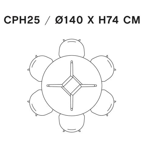 Okrugli stol CPH 25 ROUND - DIZAJNHOLIK e-trgovina
