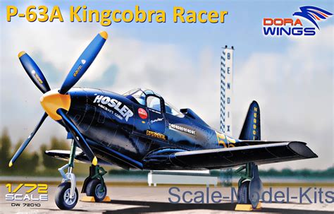 Dora Wings - Bell P-63A "Kingcobra Racer" - plastic scale model kit in 1:72 scale (DW72010 ...